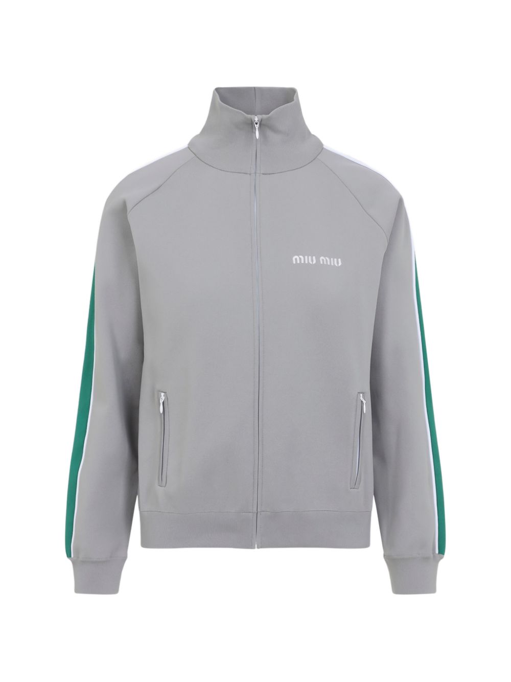 Miu Miu Women Logo Nylon Cardigan