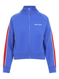 Miu Miu Women Logo Nylon Cardigan