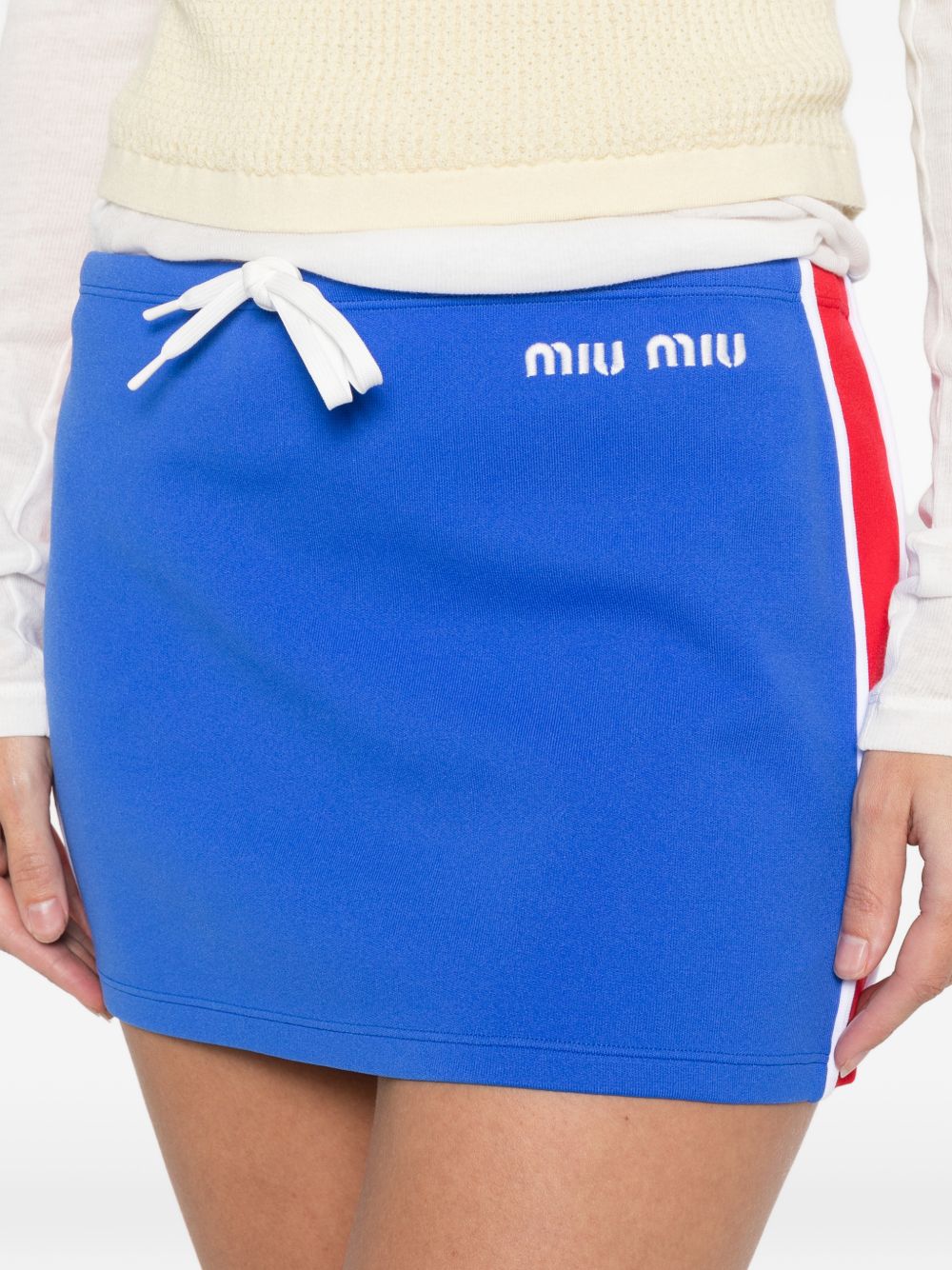 Miu Miu Women Nylon Mini Skirt