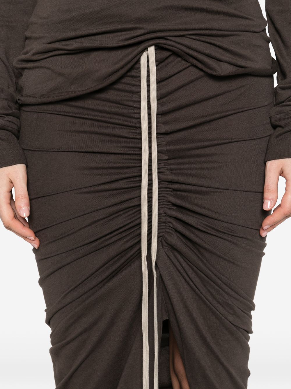 Moncler + Rick Owens Women Cotton Long Skirt