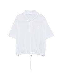 Moncler Women Logo Cotton Polo Shirt
