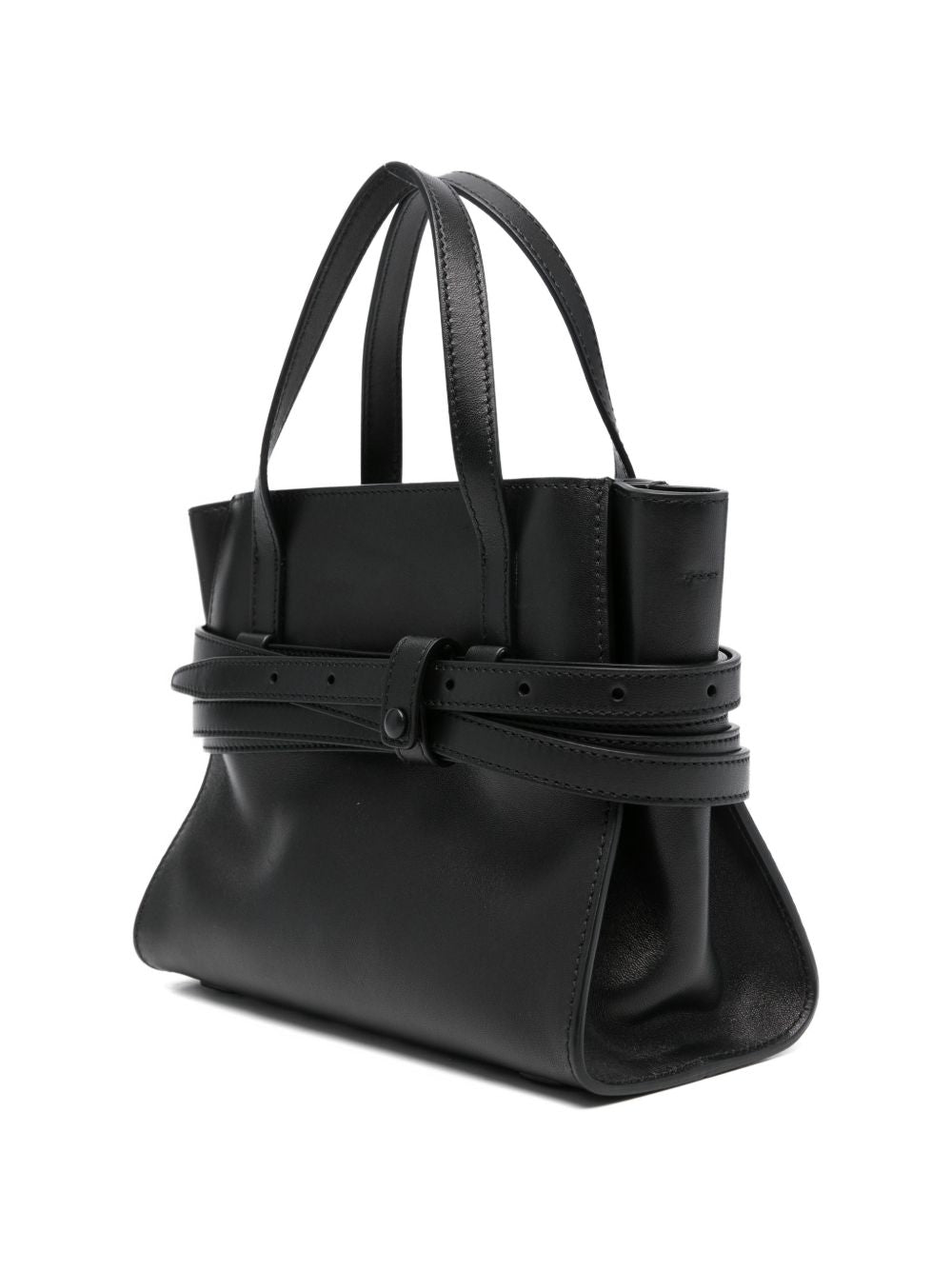 Moschino Women Tie Me Small Leather Handbag