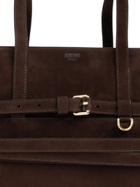 Moschino Women Tie Me Leather Handbag
