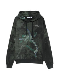 Off-White Men Dark Painting Skate Hoodie