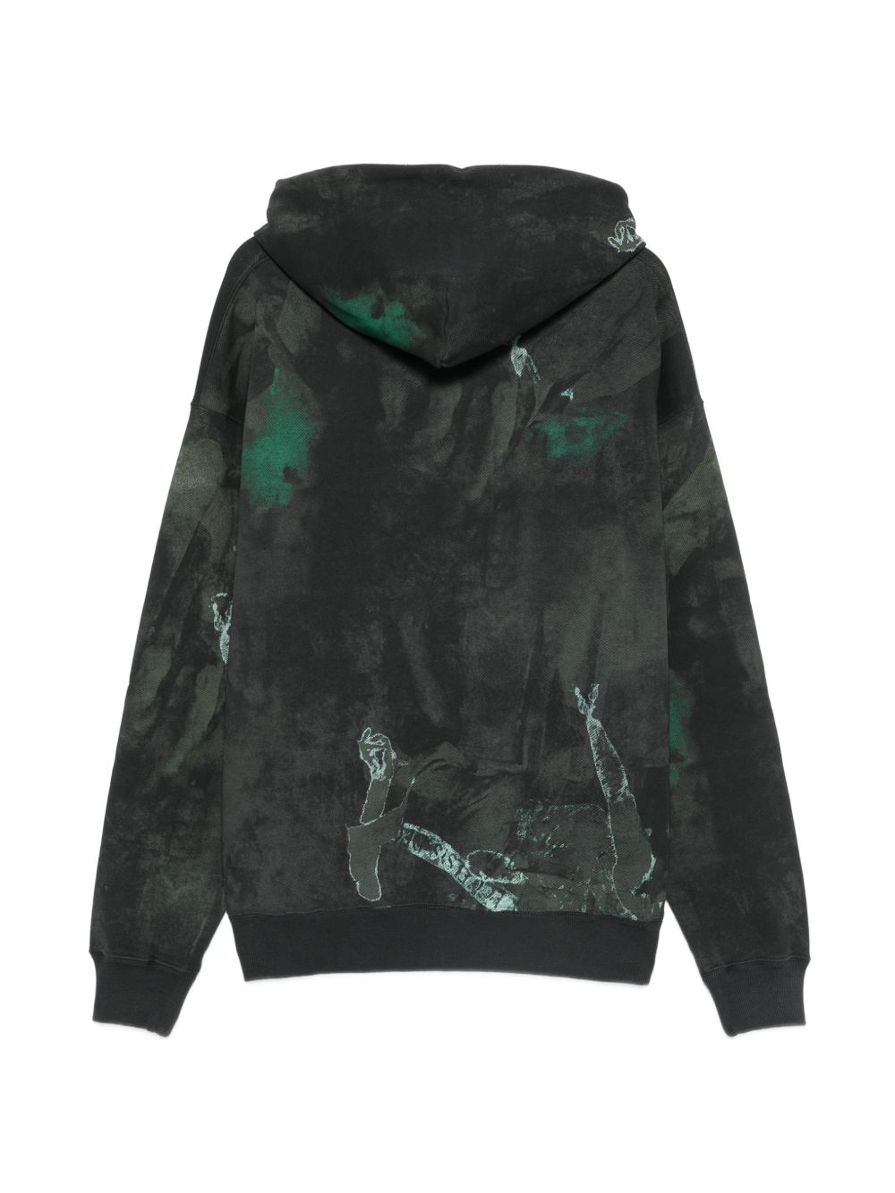Off-White Men Dark Painting Skate Hoodie