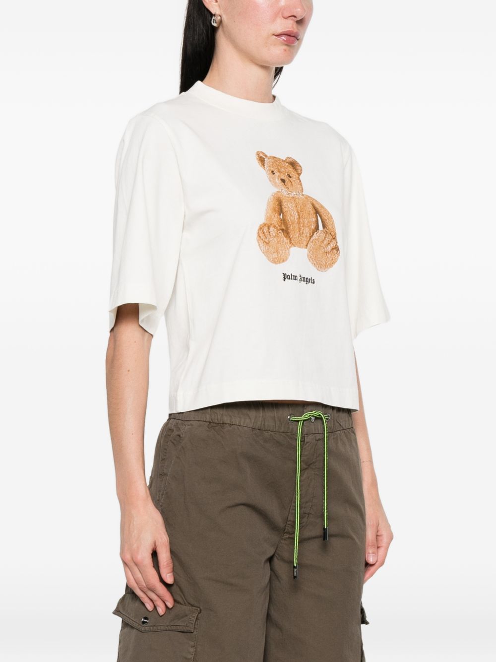 PALM ANGELS Palm Angels Women Bear Cotton T-Shirt