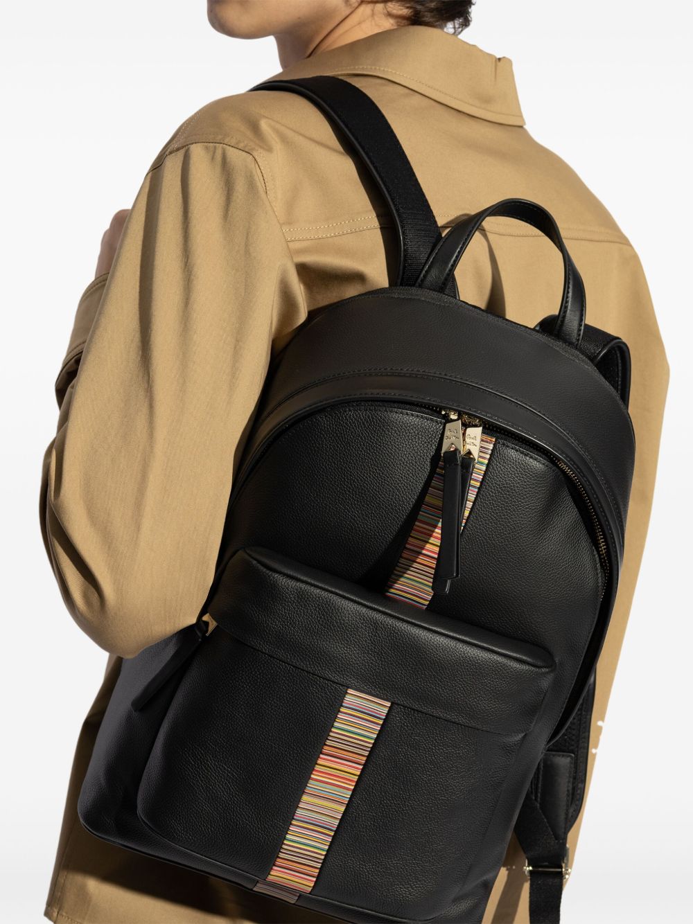 Paul Smith Men Leather Backpack