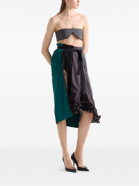Prada Prada Women Patchwork Midi Skirt