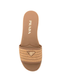 Prada Women Straw Flat Sandals