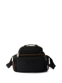 Prada Men Re-Nylon And Leather Crossbody Bag