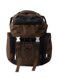 Prada Men Re-Nylon And Leather Backpack