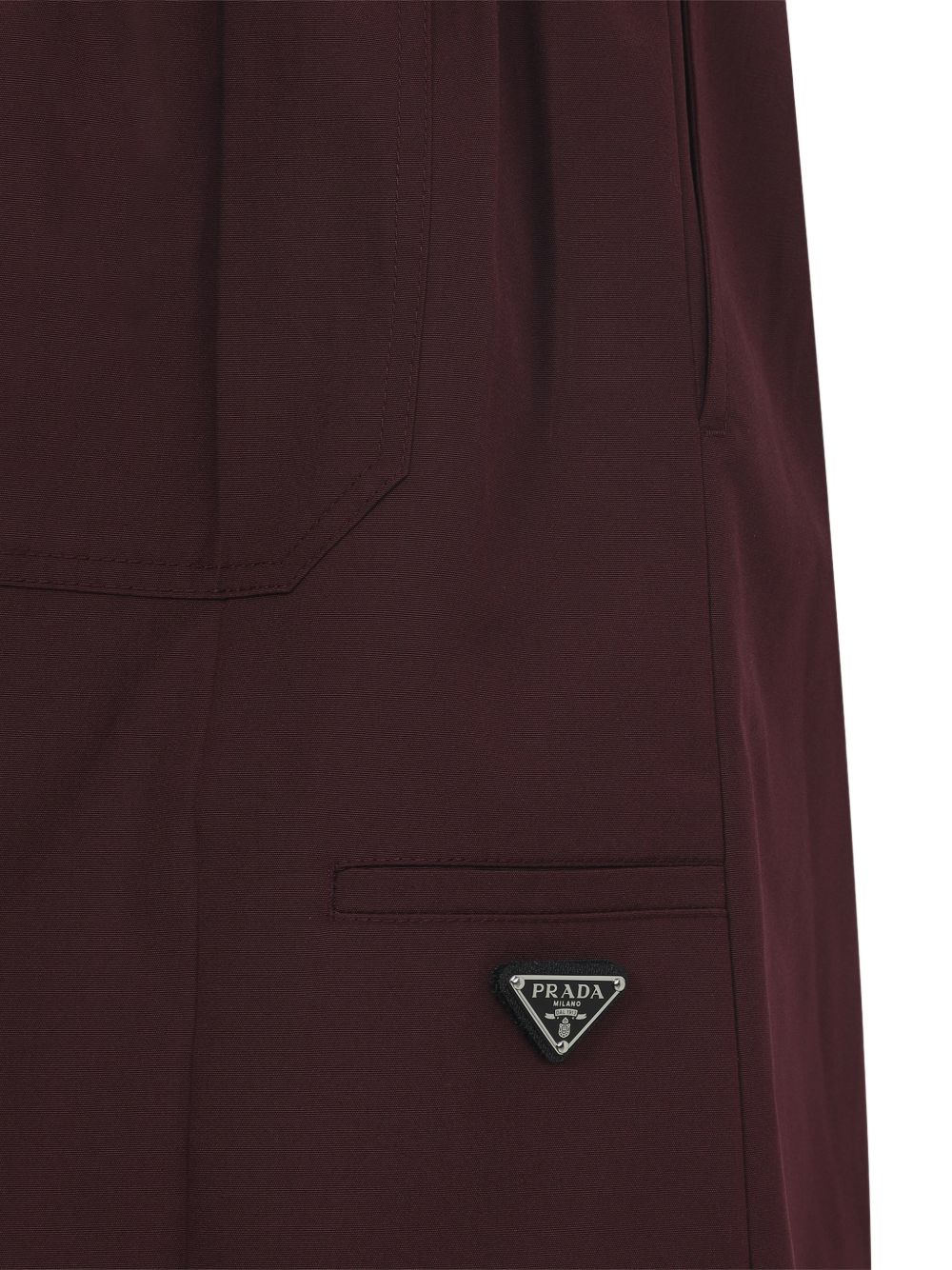 Prada Women Cotton Blend Midi Skirt