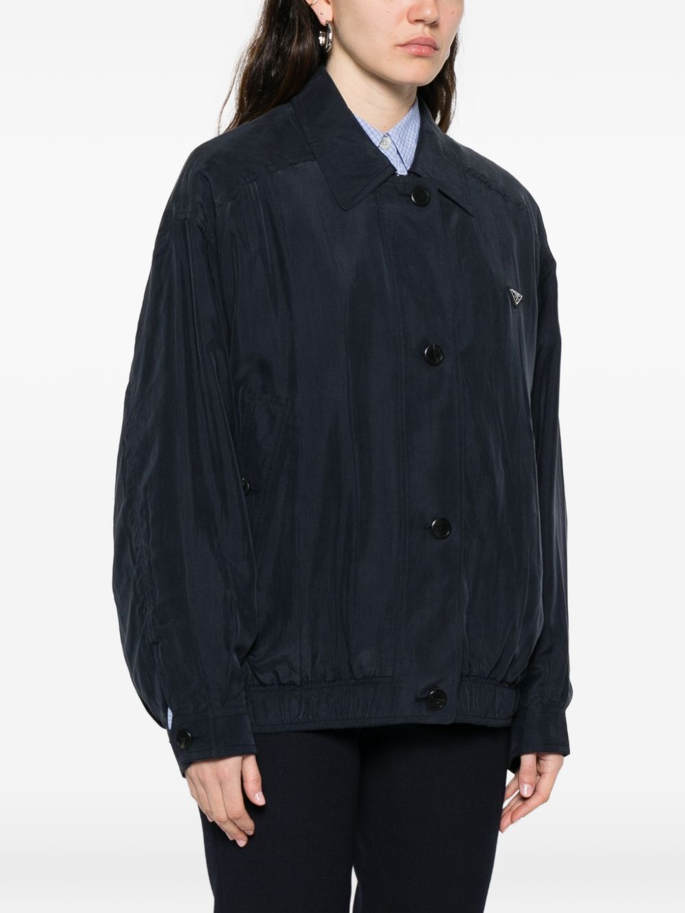 Prada Women Silk Blouson Jacket