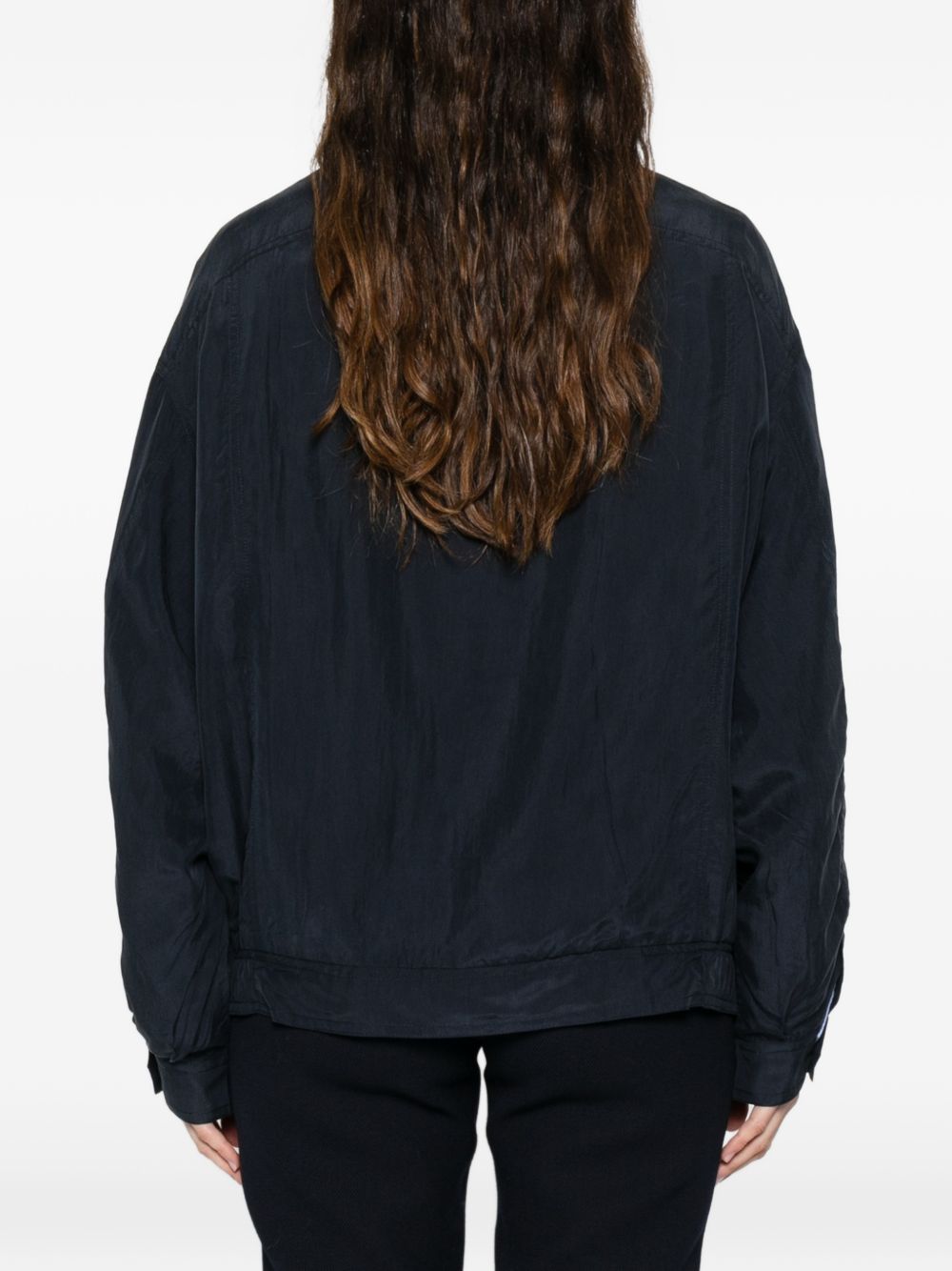Prada Women Silk Blouson Jacket