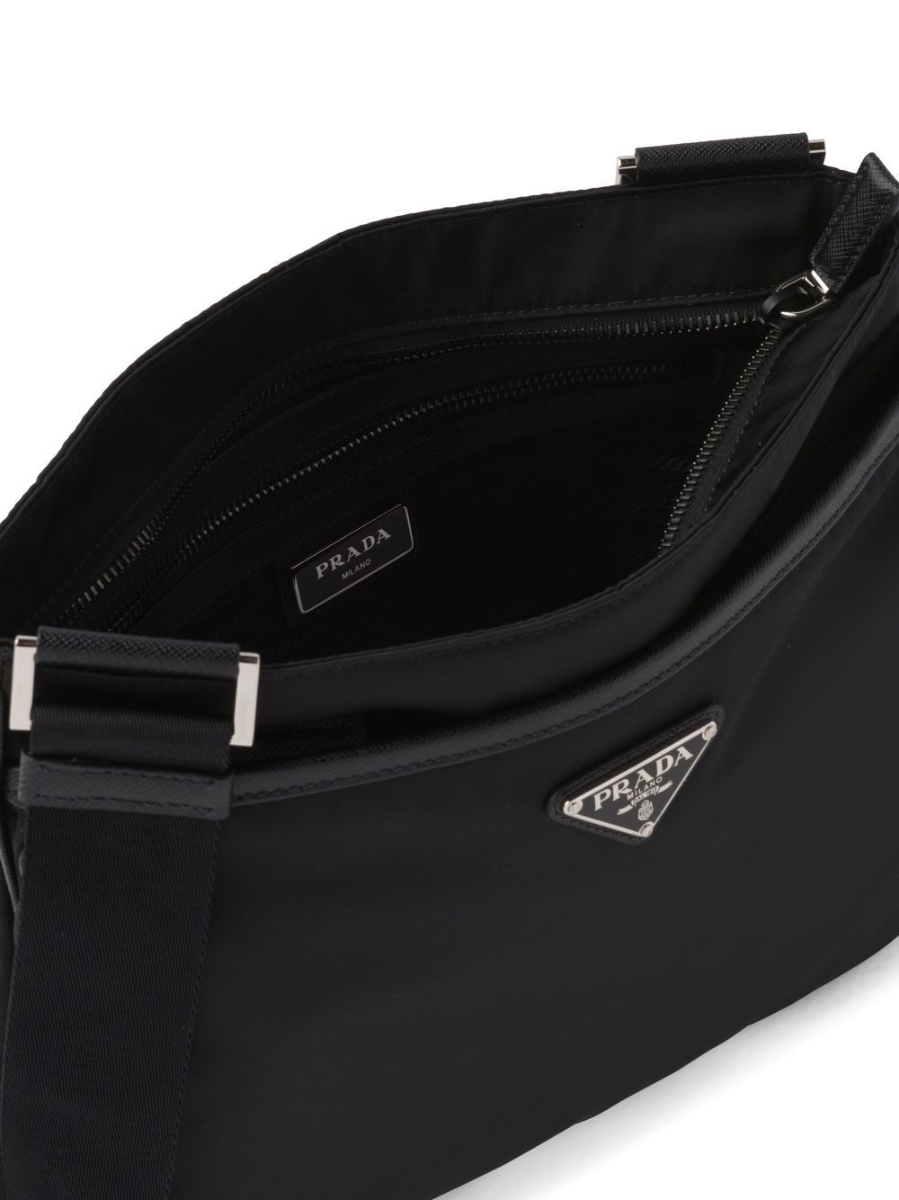 Prada Men Re-Nylon And Saffiano Crossbody Bag