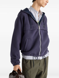 PRADA Prada Men Fleece Hooded Blouson Jacket