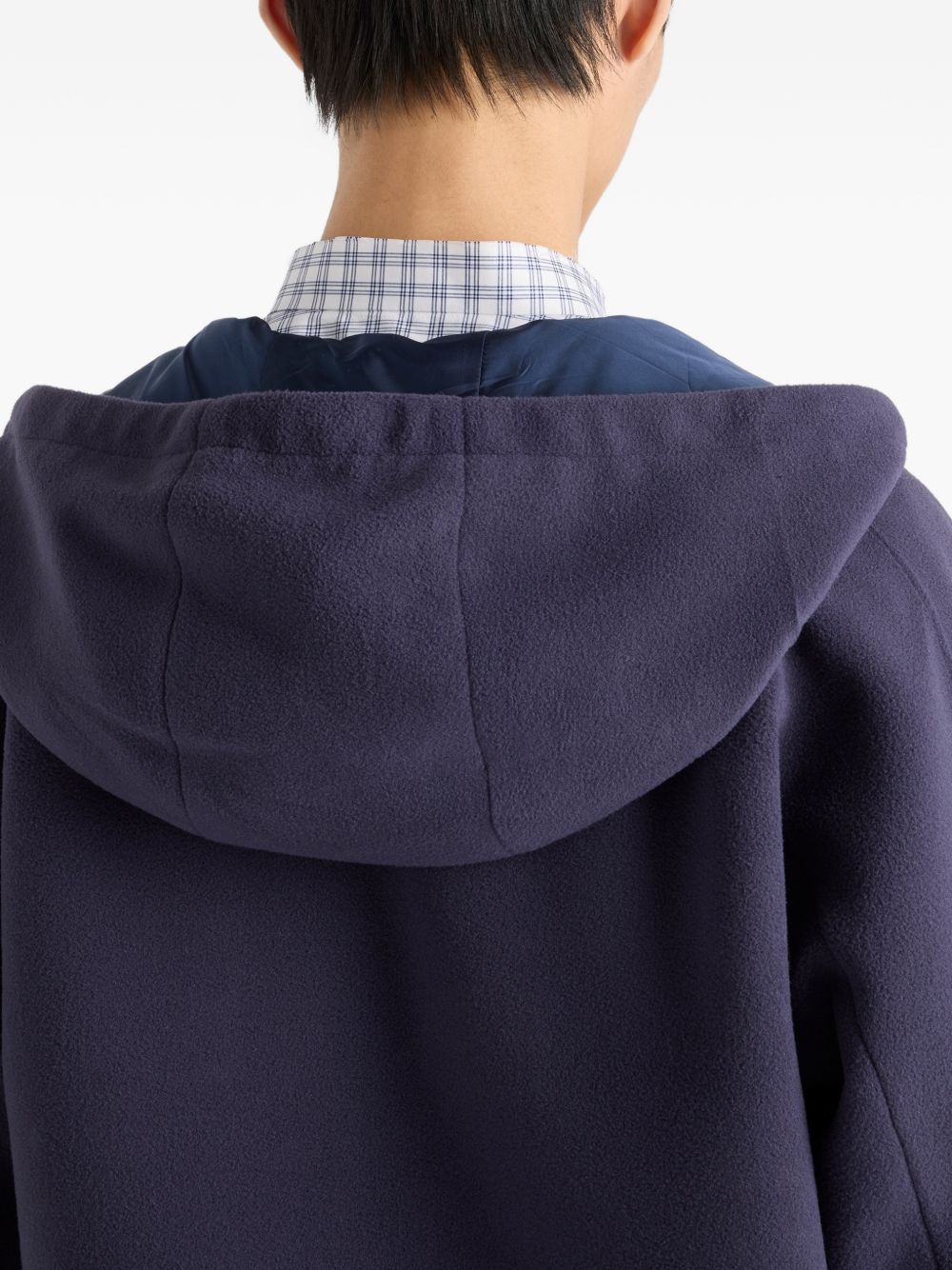 PRADA Prada Men Fleece Hooded Blouson Jacket