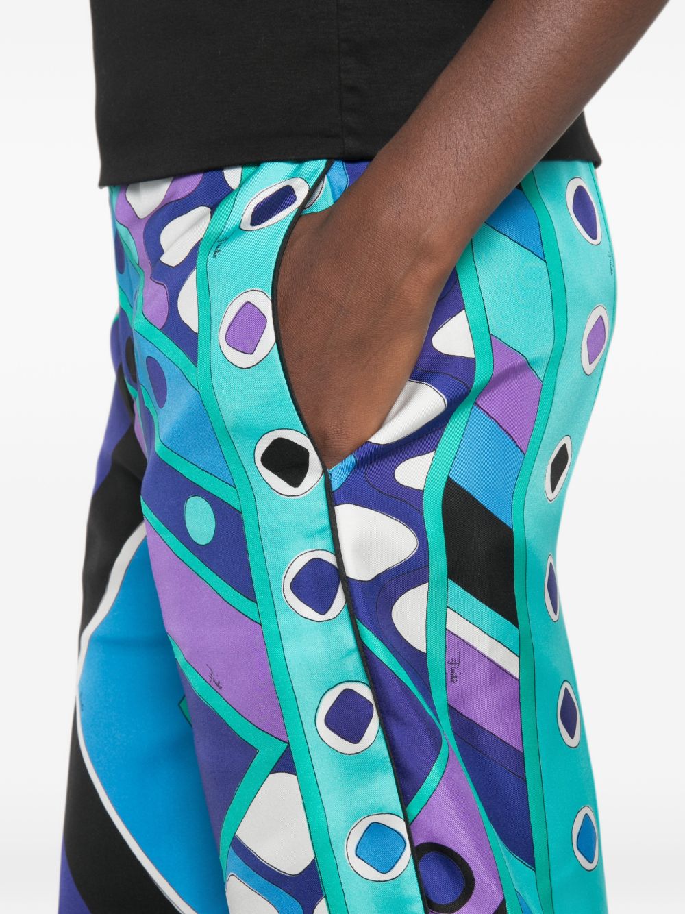 PUCCI Pucci Women Printed Silk Trousers