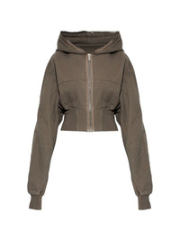 Rick Owens Drkshdw Women Collage Gimp Cotton Hoodie
