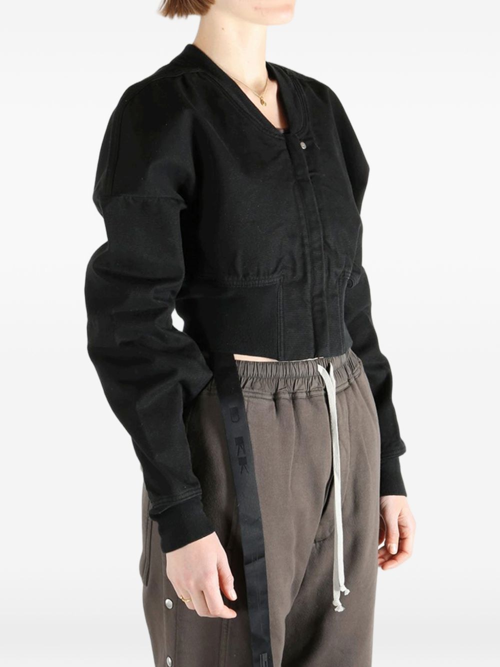 RICK OWENS DRKSHDW Rick Owens Drkshdw Women Cotton Cropped Bomber Jacket