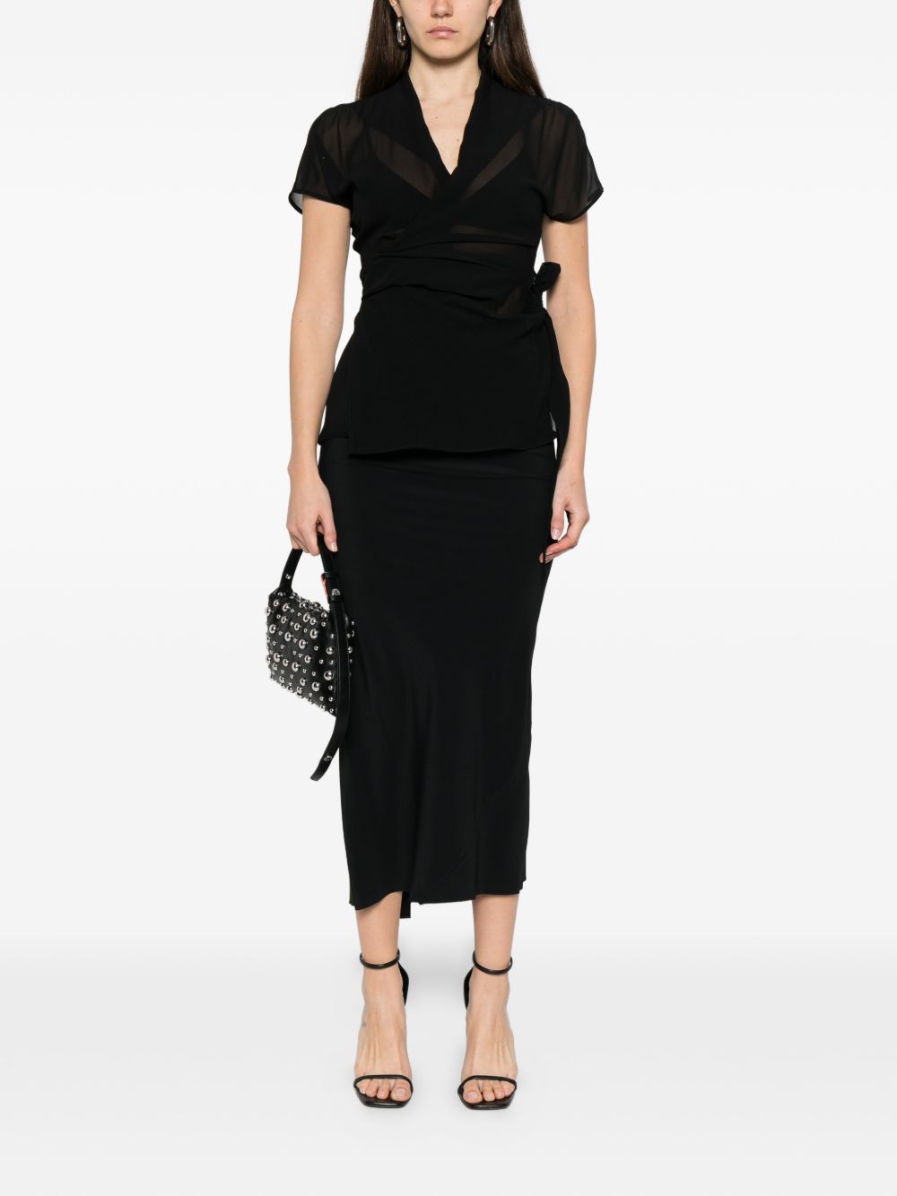 RICK OWENS Rick Owens Women Silk Wrap Top