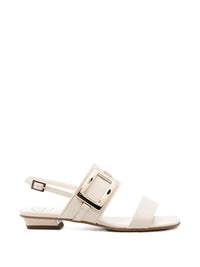 Roger Vivier Women Metal Buckle Leather Sandals
