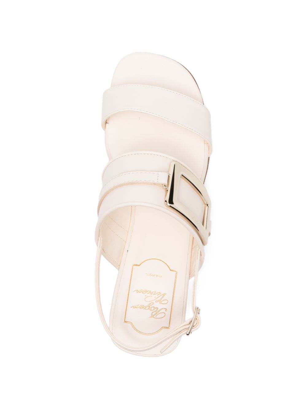 Roger Vivier Women Metal Buckle Leather Sandals