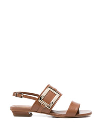 Roger Vivier Women Metal Buckle Leather Sandals