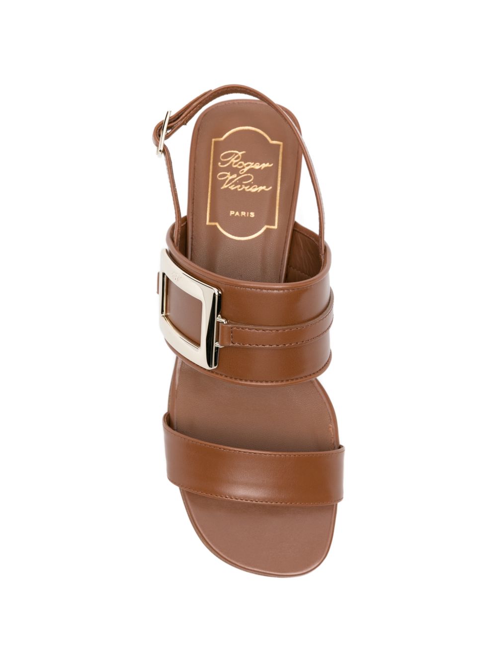 Roger Vivier Women Metal Buckle Leather Sandals