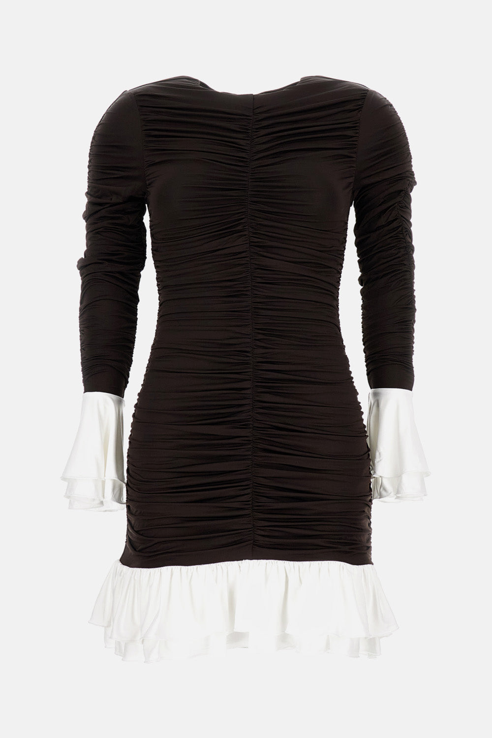 Rotate Women Mini Ruched Dress