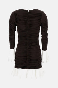 Rotate Women Mini Ruched Dress