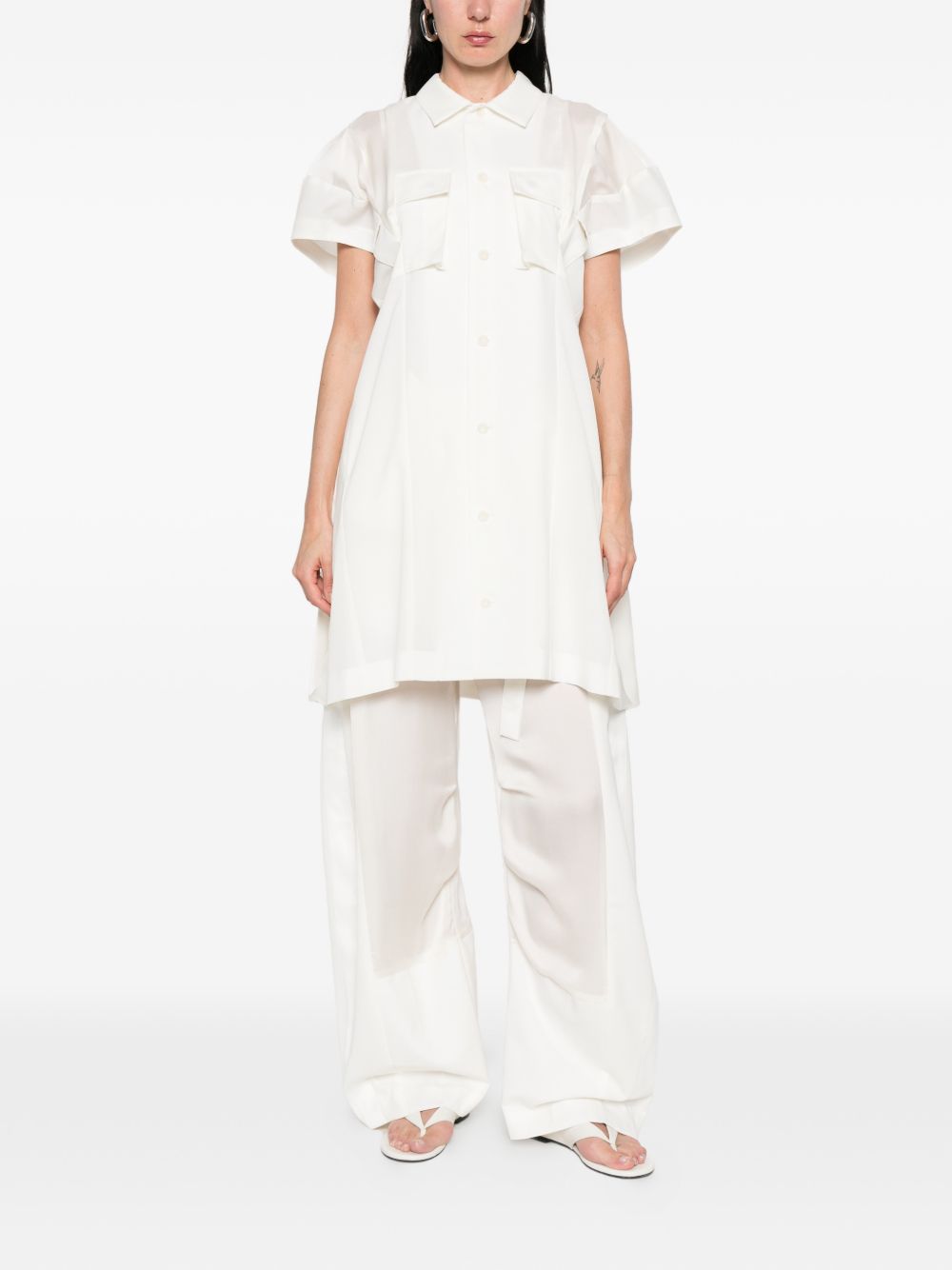 Sacai Women Wool Suiting Dress