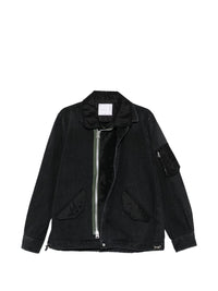 SACAI Sacai Men Denim And Nylon Jacket