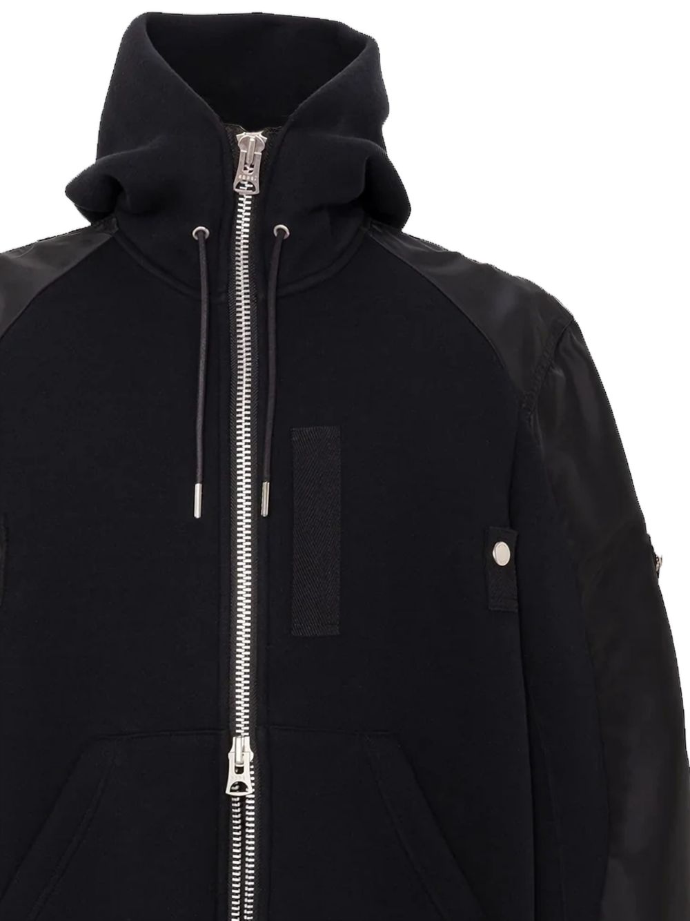 Sacai Men Cotton And Nylon Hoodie