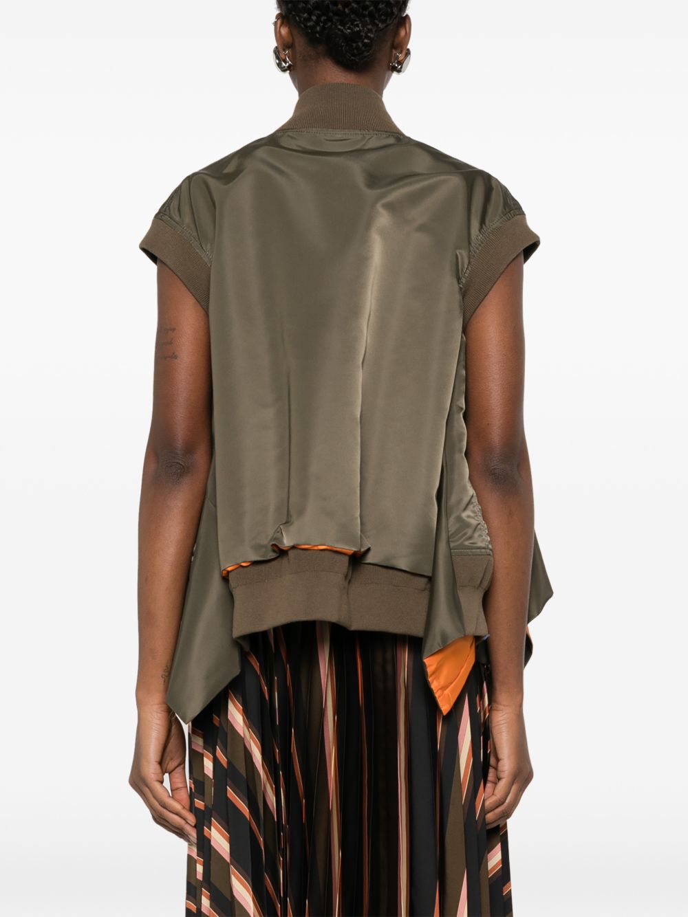 Sacai Women Nylon Zipped Vest