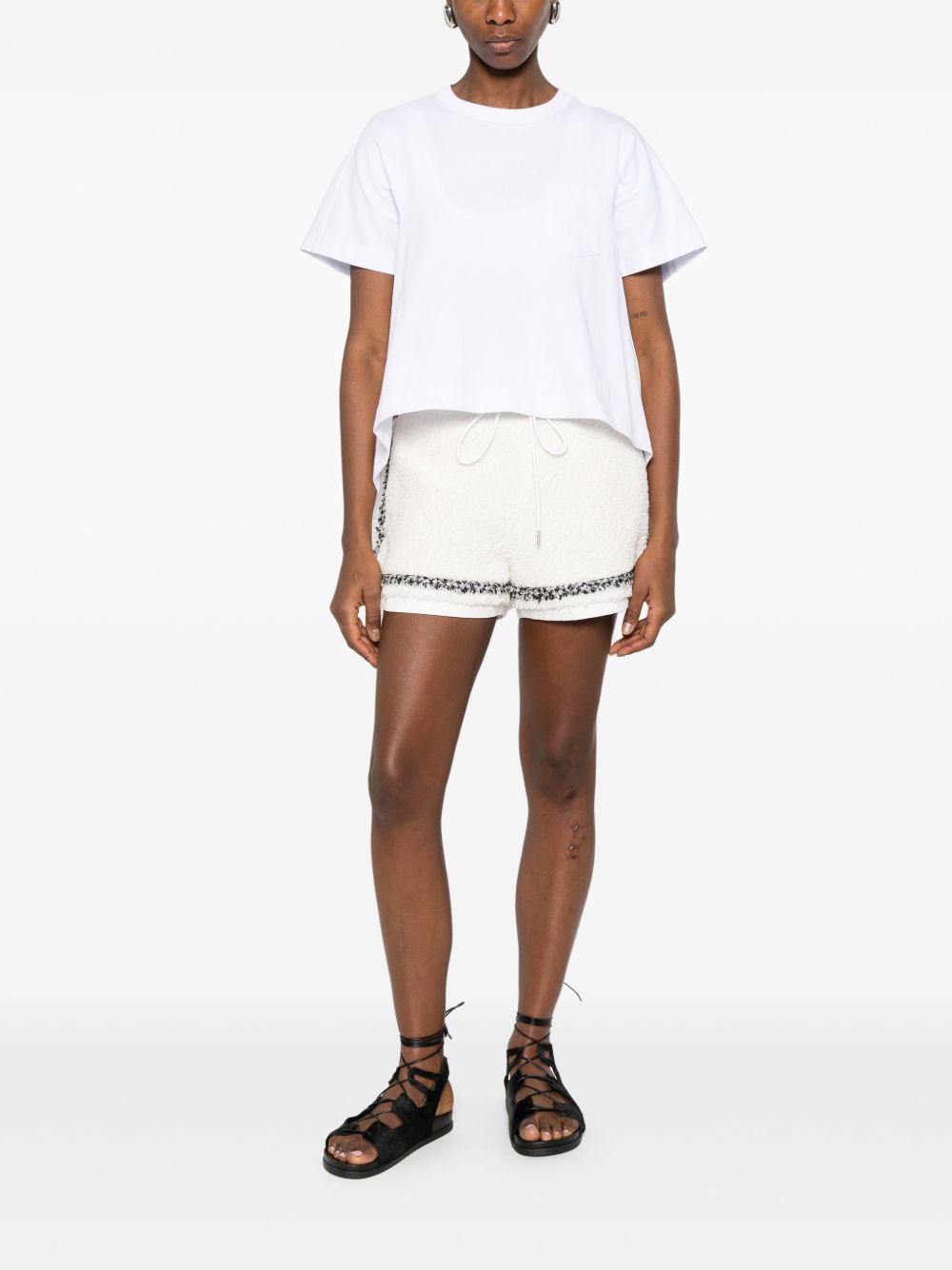 Sacai Women Cotton T-Shirt