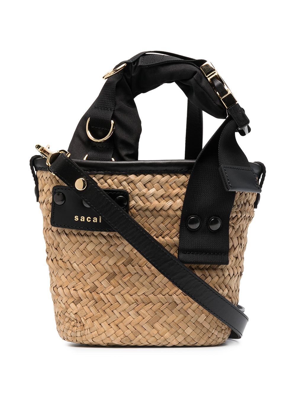 Sacai Women Rafia Bucket Bag