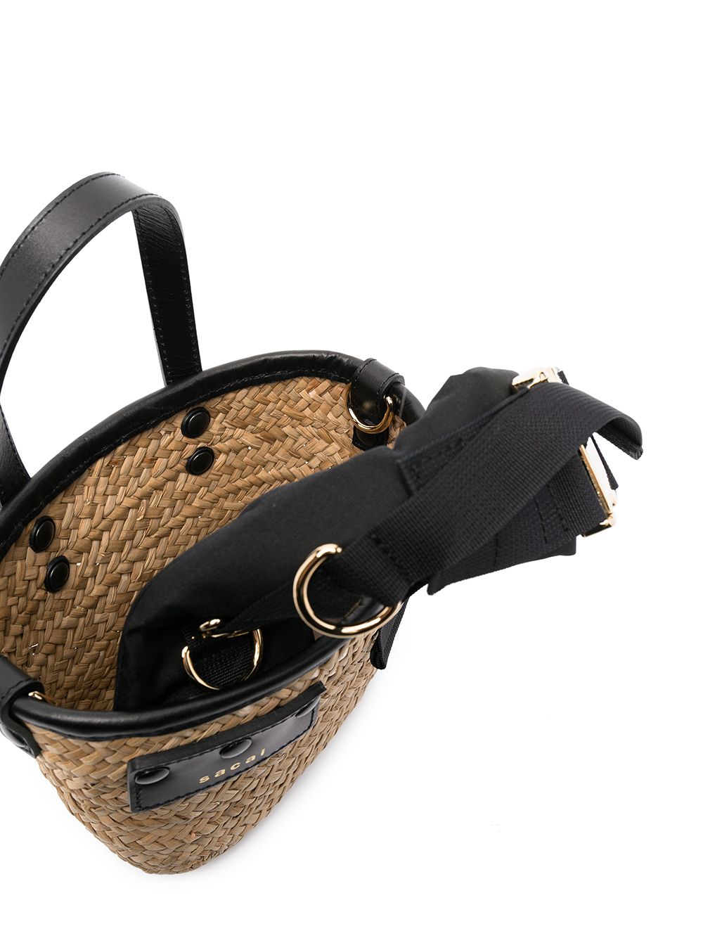 Sacai Women Rafia Bucket Bag