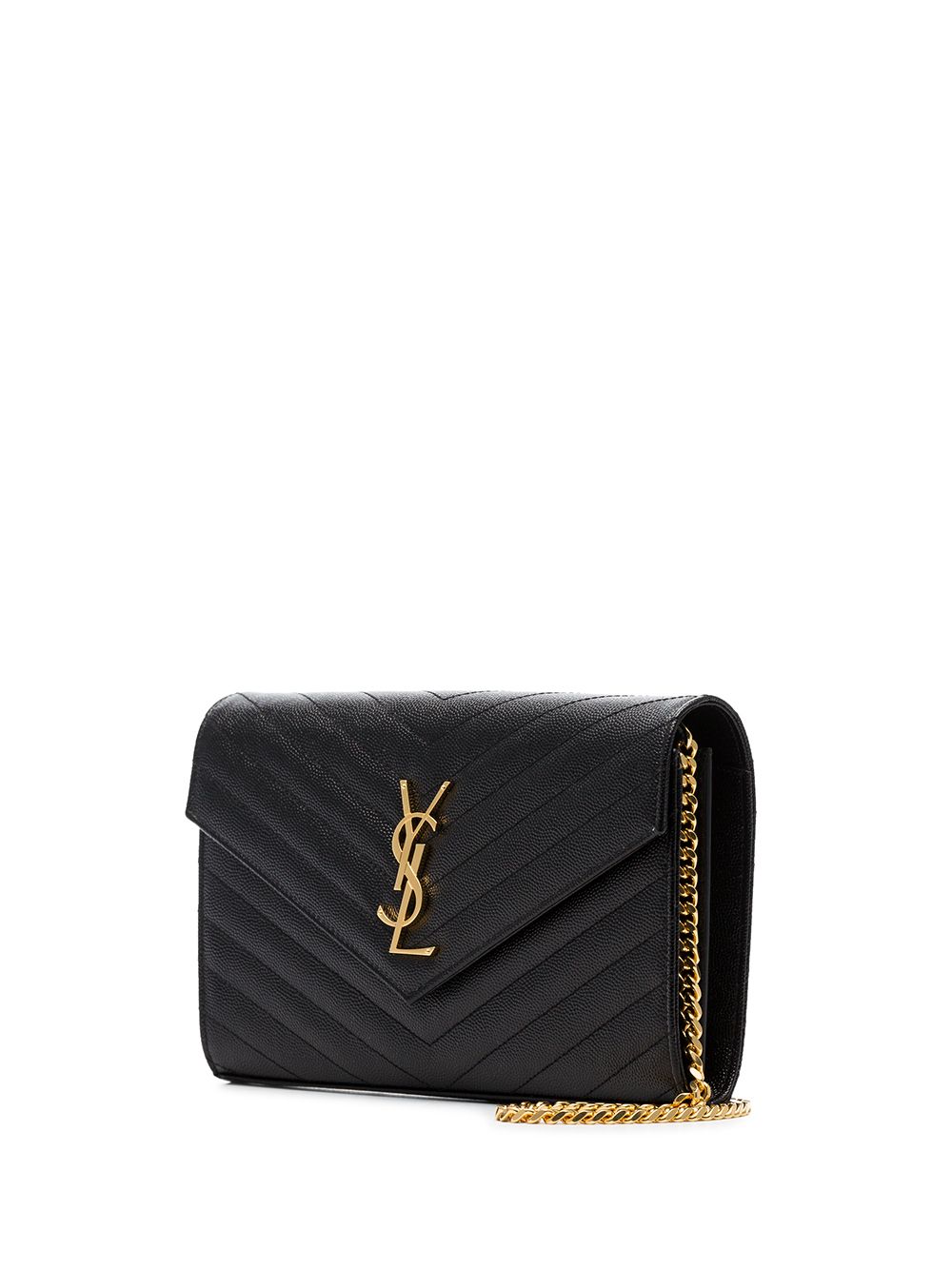 SAINT LAURENT Saint Laurent Women Cassandre Leather Wallet On Chain