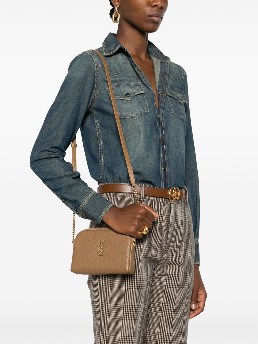 SAINT LAURENT Saint Laurent Women Gaby Mini Leather Crossbody Bag
