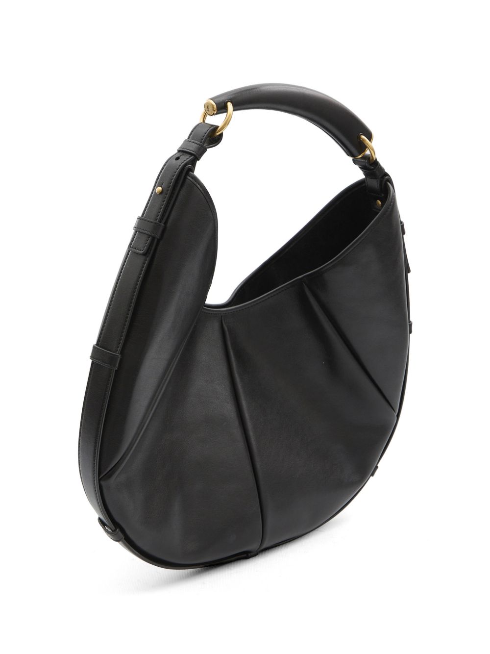 Saint Laurent Women Mombasa Medium Leather Hobo Bag
