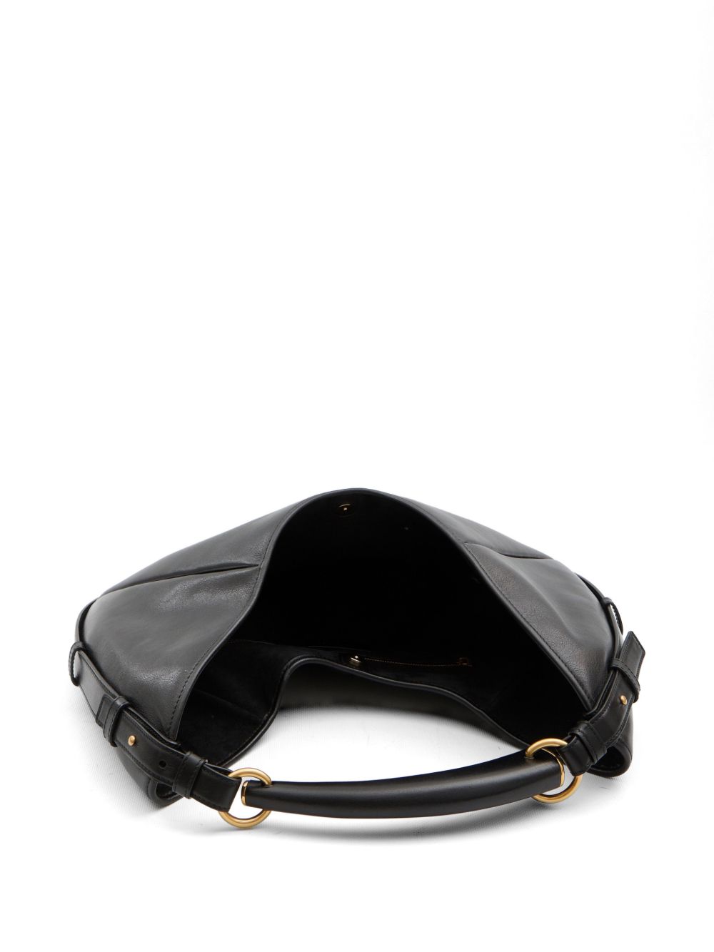 Saint Laurent Women Mombasa Medium Leather Hobo Bag