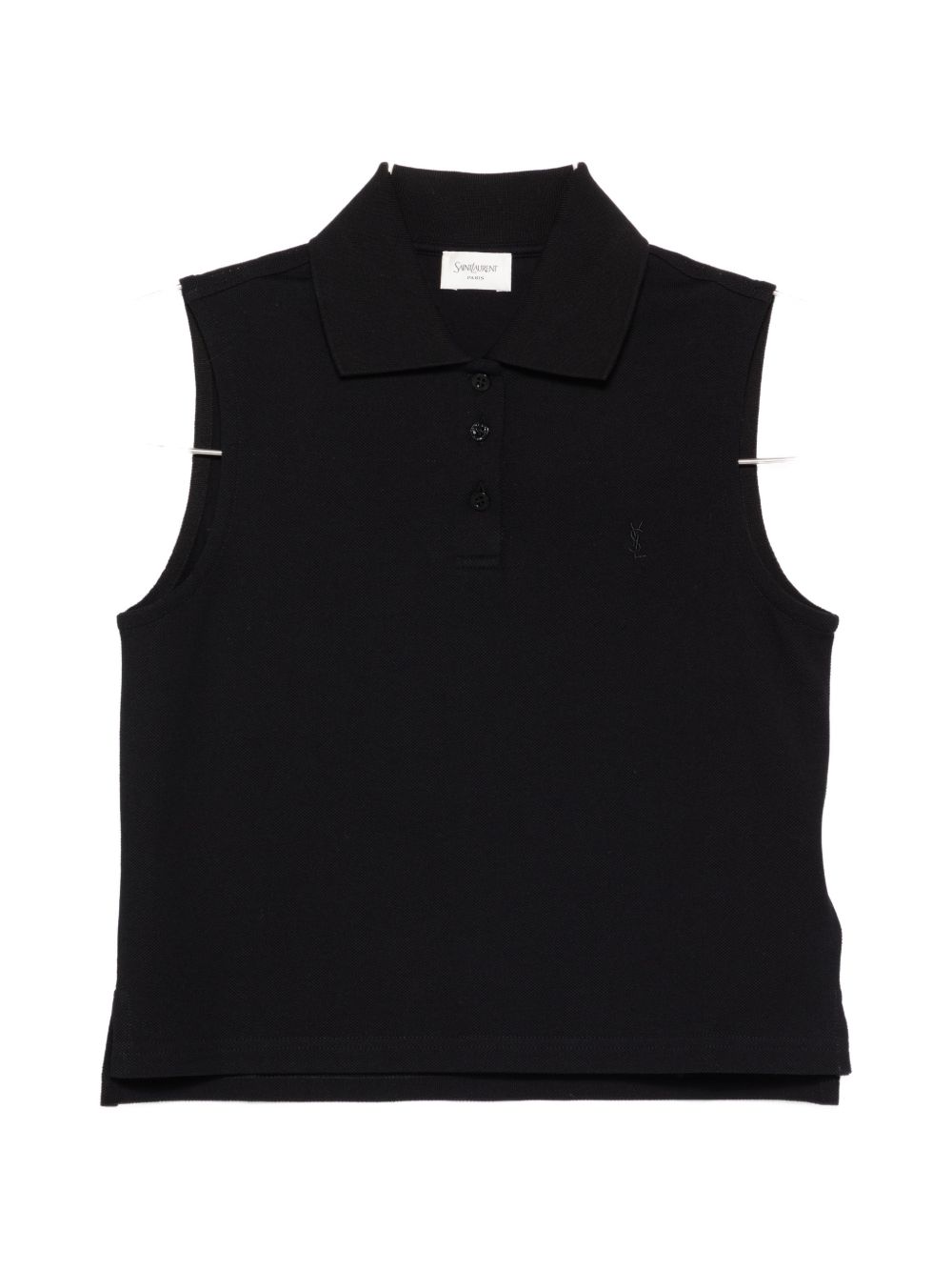 SAINT LAURENT Saint Laurent Women Cotton Sleeveless Polo Shirt
