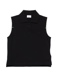SAINT LAURENT Saint Laurent Women Cotton Sleeveless Polo Shirt