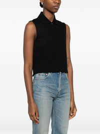 SAINT LAURENT Saint Laurent Women Cotton Sleeveless Polo Shirt