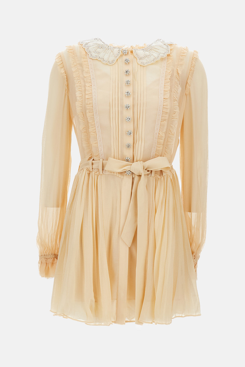 Self-Portrait Self-Portrait Women Pleated Georgette Mini Dress