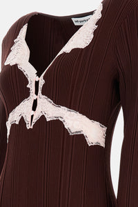 Self-Portrait Self-Portrait Women Lace Knit Top