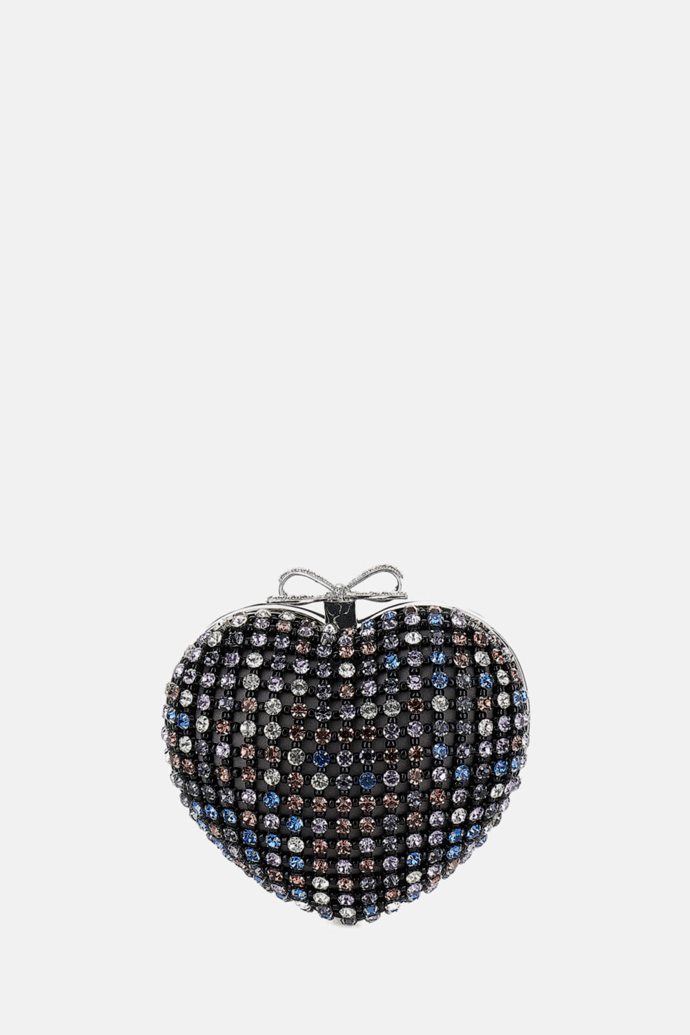 Self-Portrait Women Multicrystal Heart-Shaped Clutch