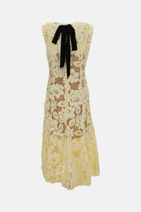 Self-Portrait Self-Portrait Women Crochet Lace Midi Dress