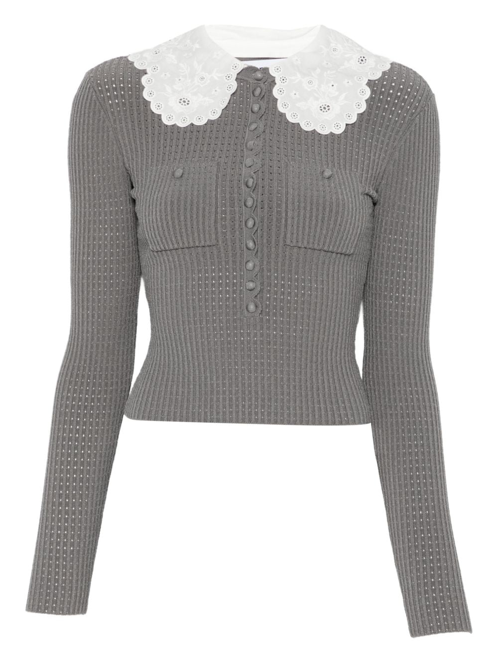 SELF PORTRAIT Self Portrait Women Collar-Detail Sweater